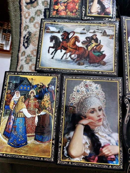 Шкатулки Палеховские производство Россия