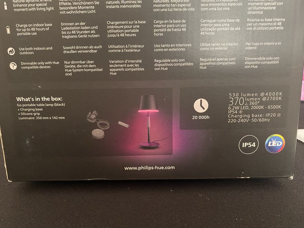 Lampa Inteligenta Color Philips Hue Go