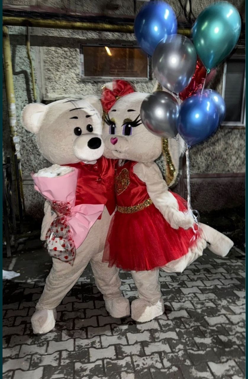 Кукла Мишка зайка прокат аниматор Кайрат Нуртас
