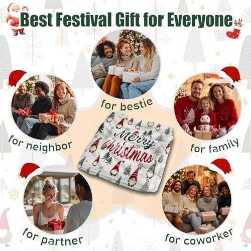 Нова завивка Коледно одеяло 50x60 меко топло празничен дизайн еленчета