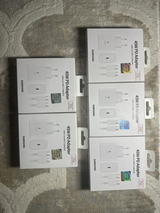 Оригинальный Самсунг адаптер USB-C 45W PD