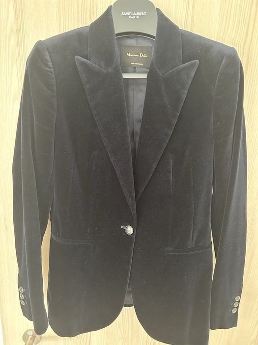 Sacou catifea Massimo Dutti S