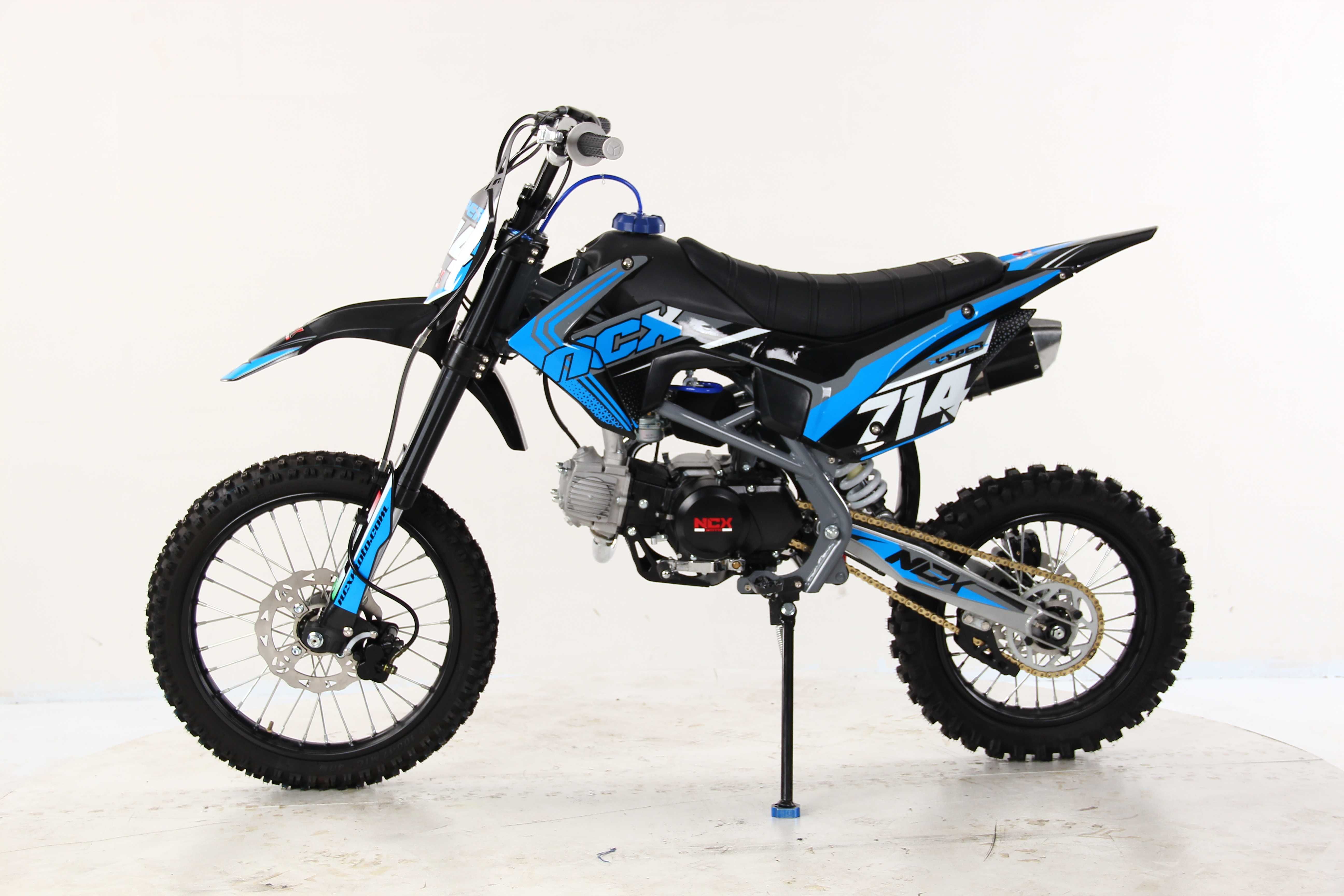 Motocicleta cross NCX Vyper 17/14" 125cc 4T benzina negru/albastru