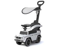 Masinuta premergator pt copii 2 in 1 Mercedes G350d cu parasolar White