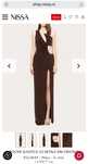 Rochie de seara maro Nissa