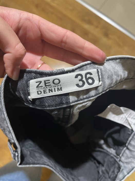 Черно-сиви дамски дънки