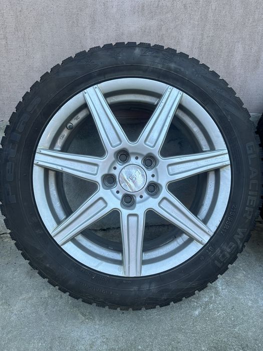Jante aliaj 5x112 +anvelope de iarna 215/55 R17