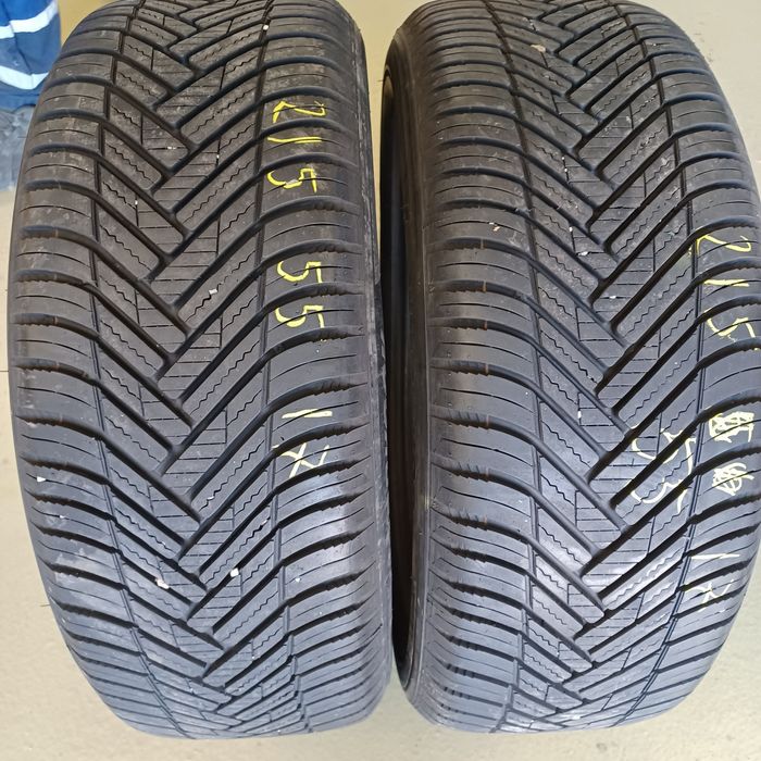 215 55 17 Hankook 2бр всесезонни  дот22