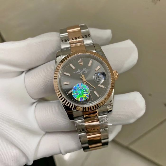 Rolex DateJust Silver Rose Lady Collection