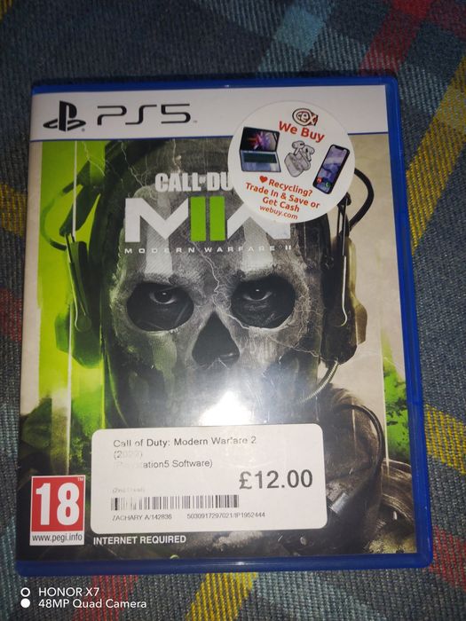 Call of duty:Modern warfare 2(2022г)  диск