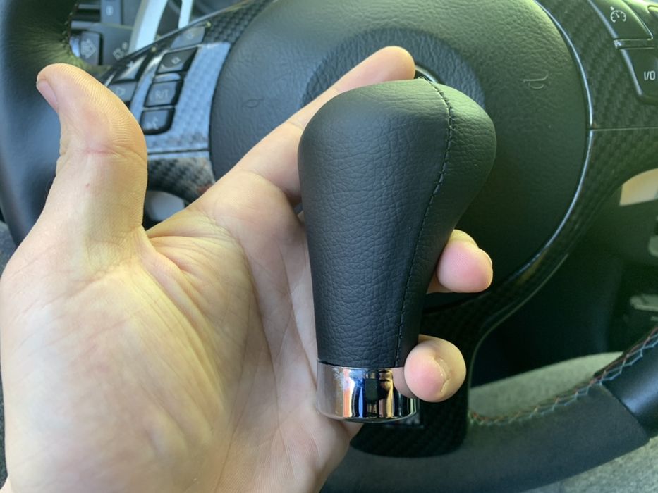 Nuca cu Inel piele Perforata Bmw E36 E46 E39 E60 E87 E90 Schimbator