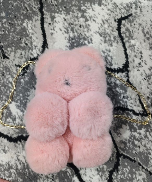 Рюкзак пушистый для девочки