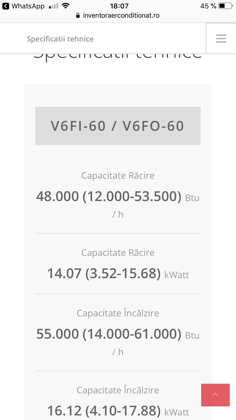 Aer condiționat tip coloana Inventor 48000BTU