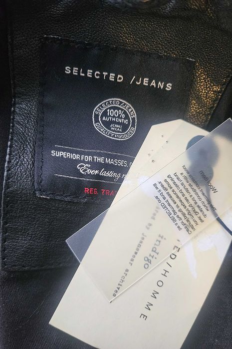 Мъжко яке , естествена кожа 
 LEATHER Jacket , размер L-XL