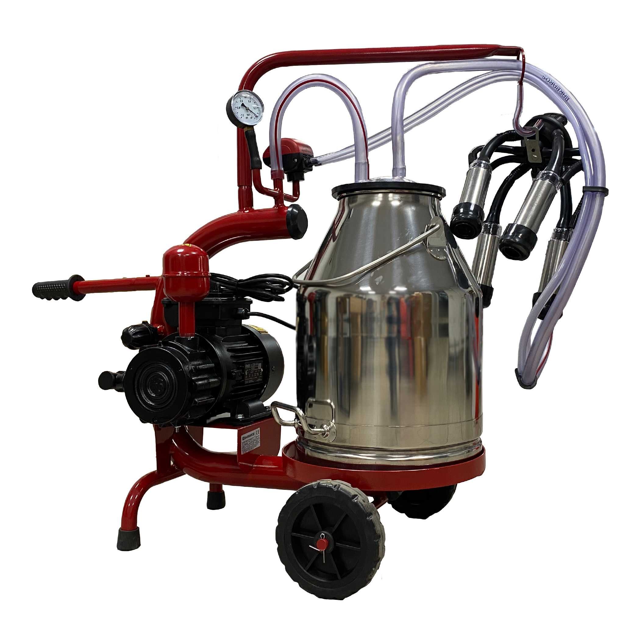 Aparat de muls vaci, 1 post, 1 bidon 30L inox, 250l/min, 0,55kw