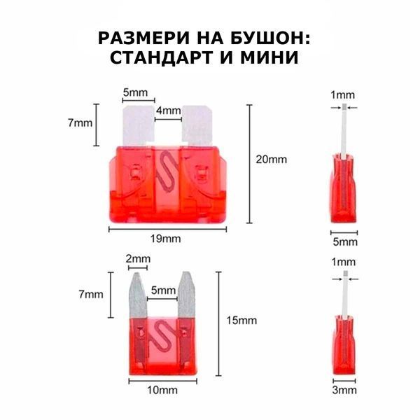 Комплект бушони за кола малки/големи 220бр.