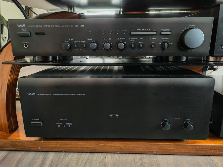 Amplificator+Preamplificator Yamaha MX-630 + CX-630 Negru
