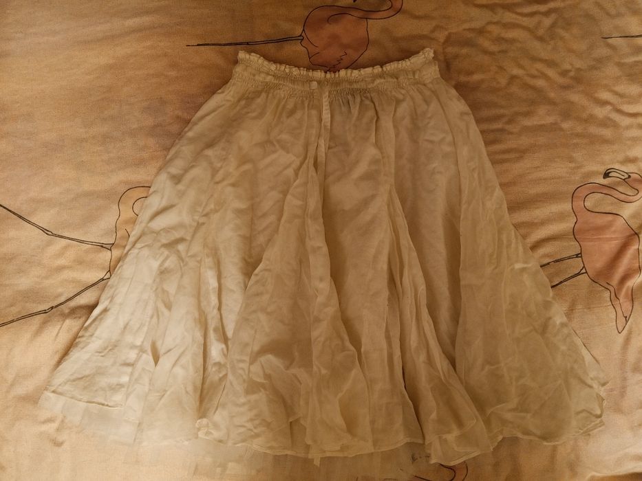 Белый юбка минии