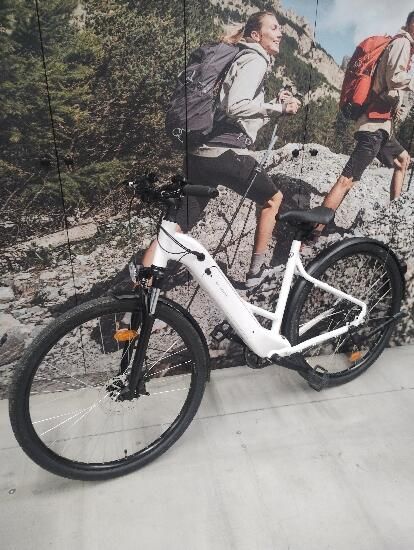 Bicicletă polivalentă electrică Cadru jos - produs resigilat Decathlon