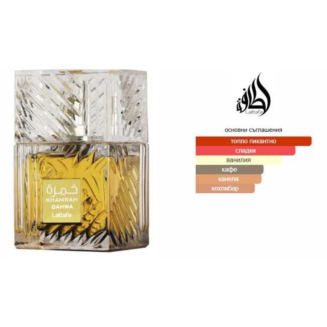 Оригинален Унисекс парфюм Lattafa Khamrah Qahwa, 100ml, EDP