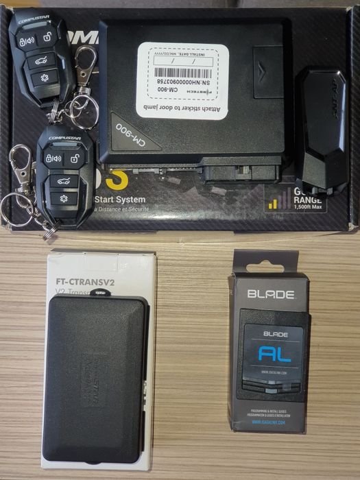 Pornire motor + inchidere centralizata din telecomanda COMPUSTAR