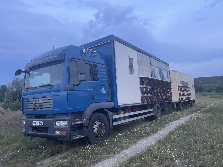Camion apicol man si remorca