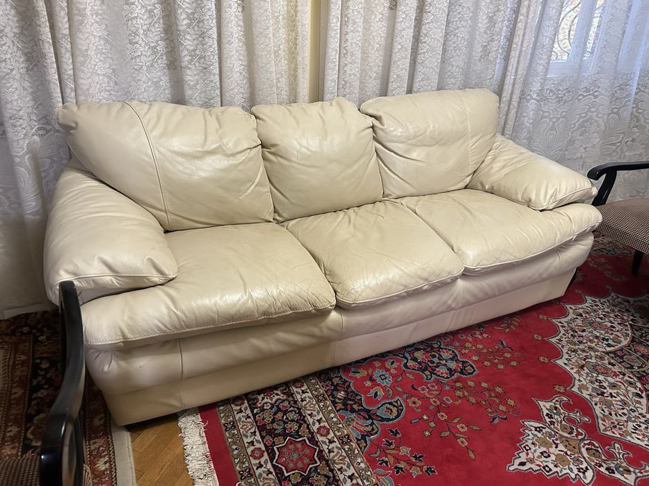 Set canapea piele naturala