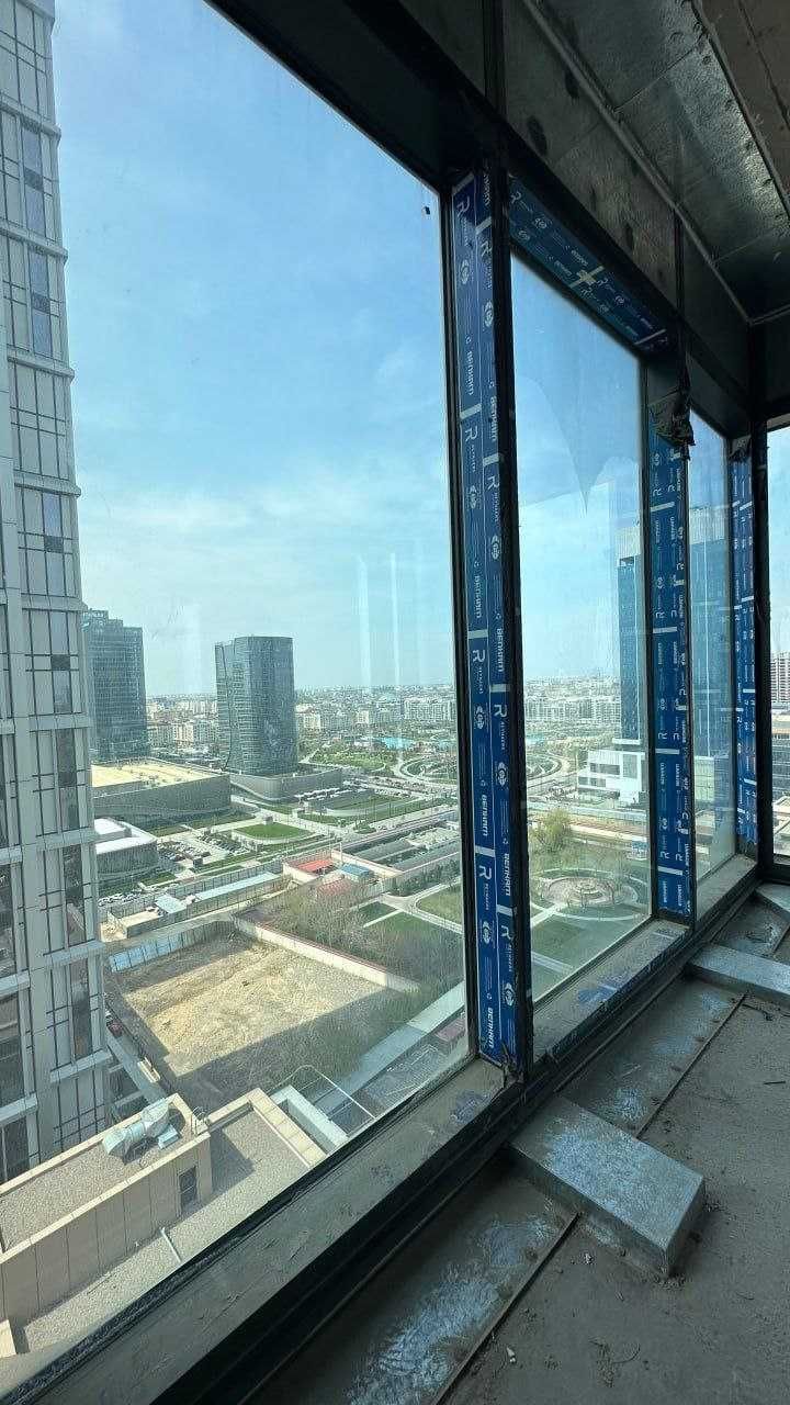 Офис премиум ЖК Nest One 106 м² 15/51 коробка вид на Ташкент Сити