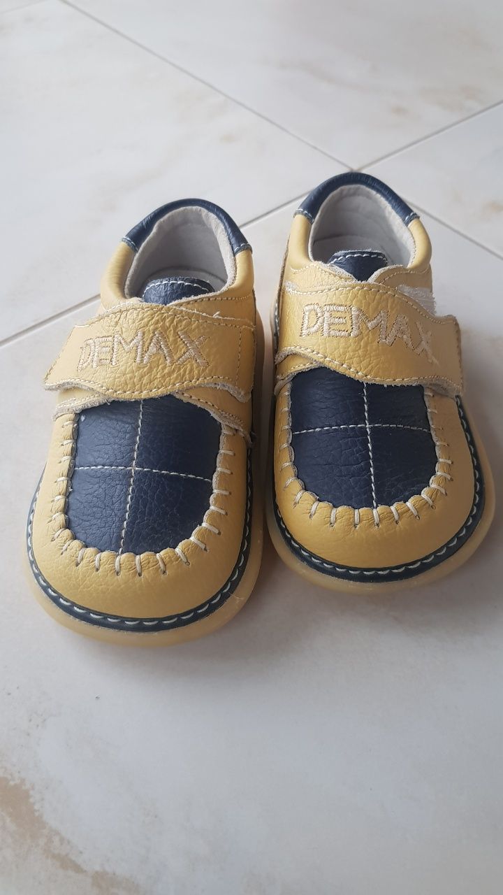 Pantofi piele bebe Demax