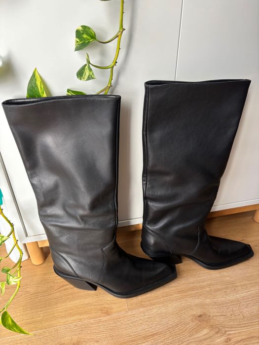 Cizme zara piele naturala