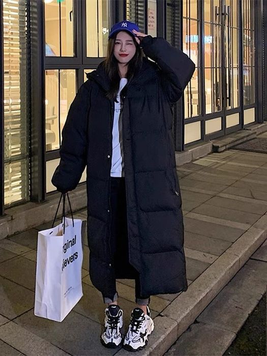 Женская куртка пуховик длинный ращмер М 46-50 зимний тёплый