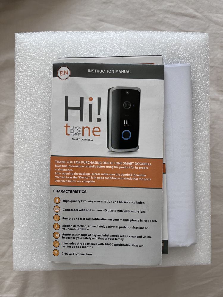 НОВ Hi Tone Smart  - смарт звънец за врата в гаранция до 27.06.26