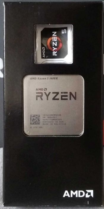 Дънна платка: ASRock B450M Pro4 R2.0 и Процесор AMD Ryzen 5 1600X