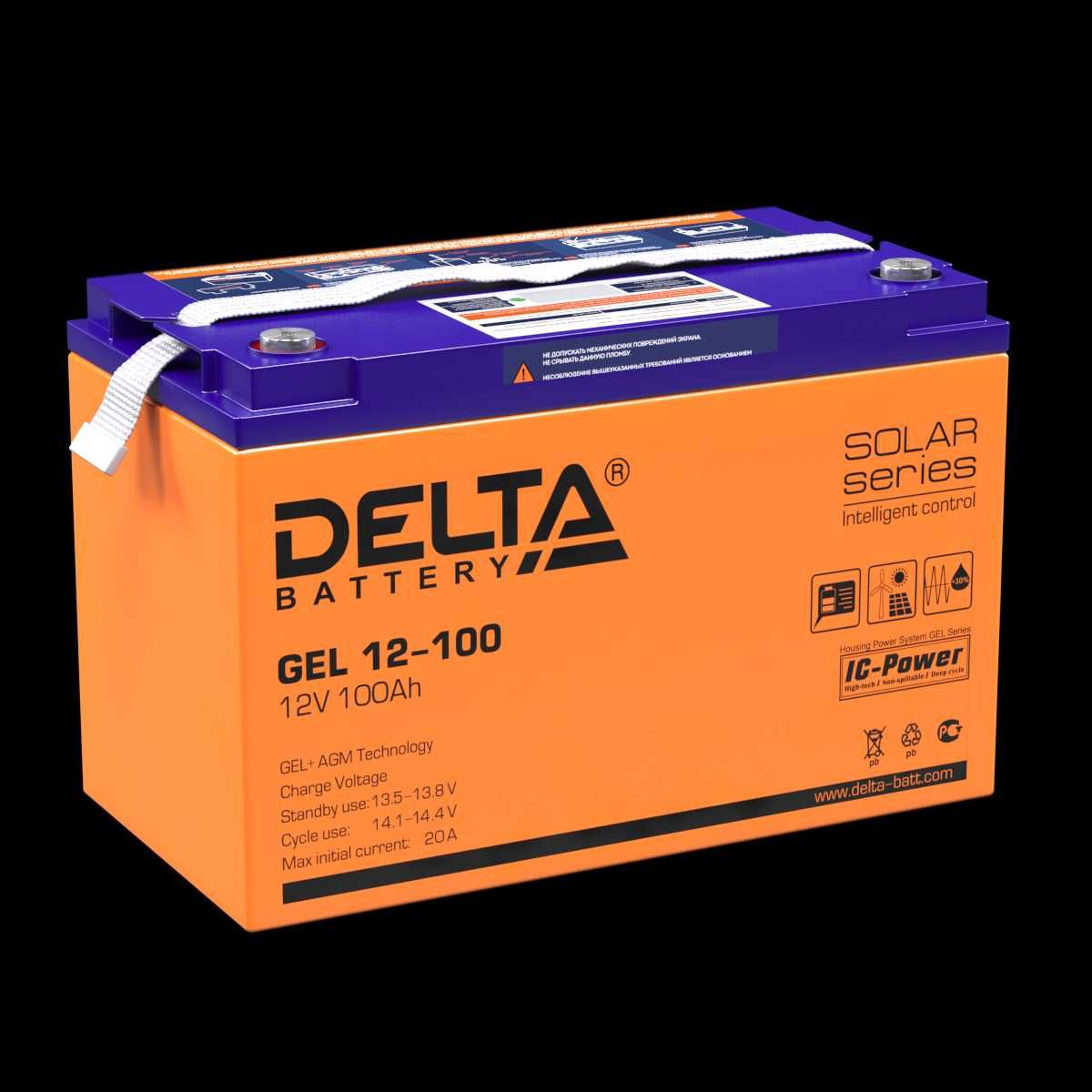 Аккумулятор гелевый Delta Gel  12V 100Ah