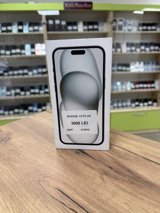 iPhone 15 Plus, memorie internă 128gb, nou