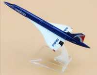 Macheta avion Concorde / metal / 15.5 / cadou
