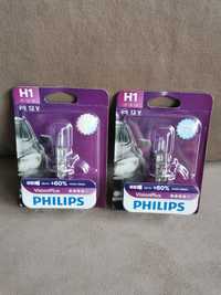 Bec auto cu halogen pentru far Philips H1 Vision Plus, +60%, 12V, 55W
