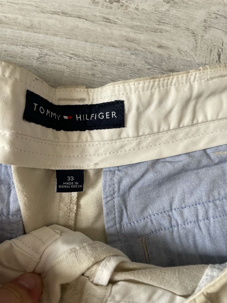 TOMMY HILFIGER cargo/мъжки ленен карго къс панталон W33