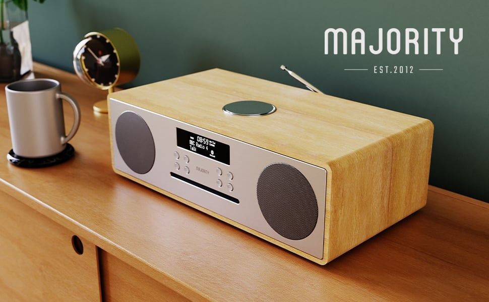 Oakington Majority DAB/DAB+цифрово и FM радио CD Bluetooth Саундбар
