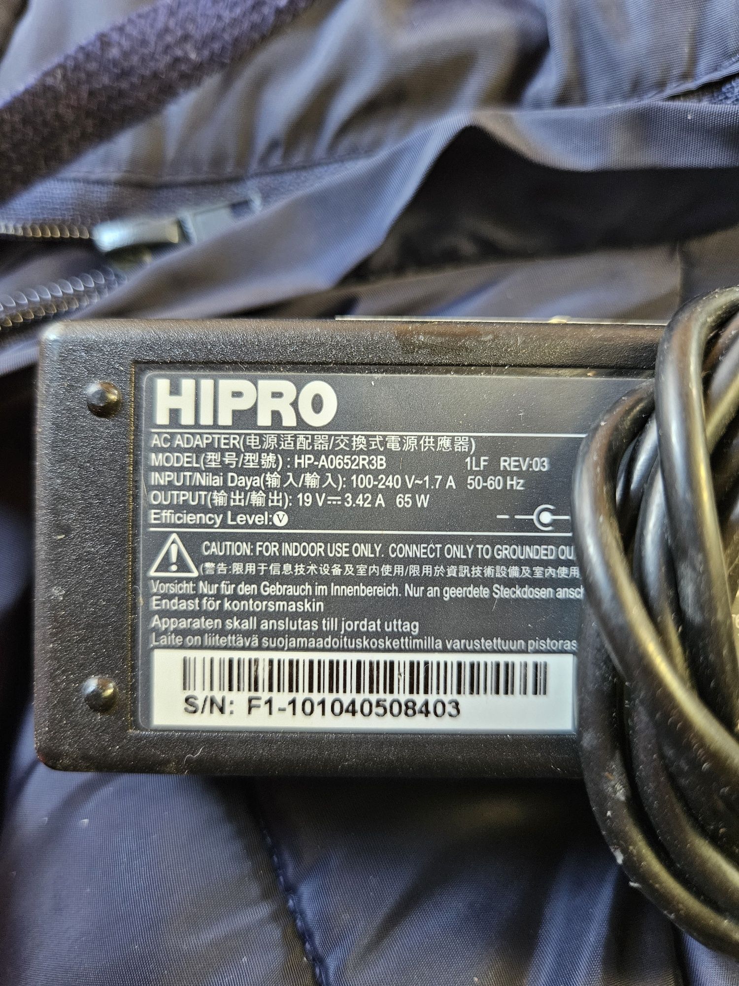 Alimentator Hipro 19V cu 3.42 Amperi 65W Laptop