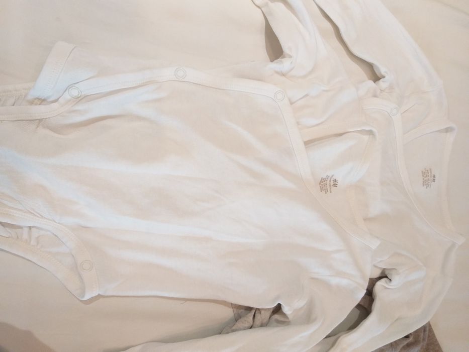 Set 3 bluze (body) cu maneca lunga, marime 74