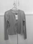 Bluza gri cu nasturi, mărime L, marca Stradivarius