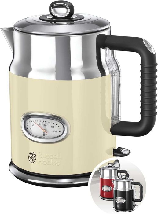 Електрическа кана Russell Hobbs Retro полирана неръждаем стомана 2400W