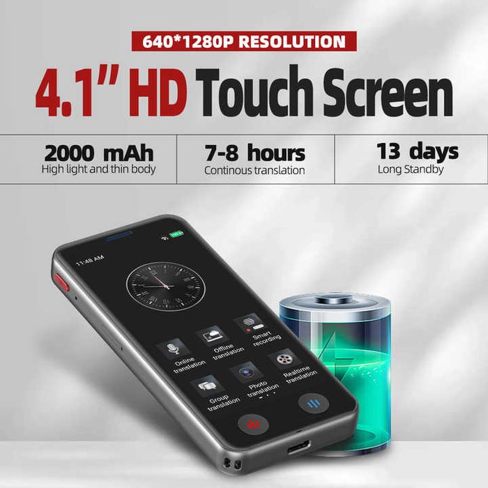 Переводчик Vormor a40 lite 15 офлайн языков более 70 языков онлайн