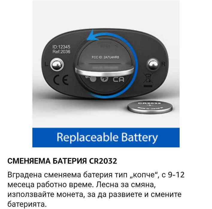 Монитор за сърдечен ритъм moofit HR8 Bluetooth 5.0/ANTс колан за гърди