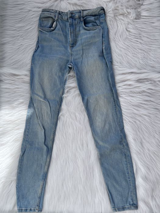 Blugi/ pantaloni de piele slim fit zara originali