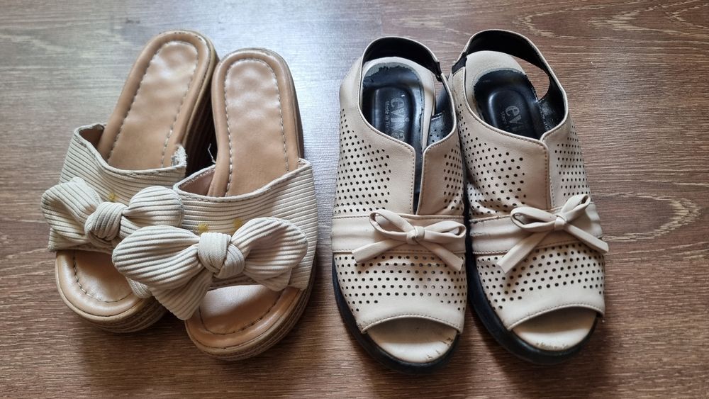 Турецкий басаножка 39 и тапочки 38 по 25 000 сум