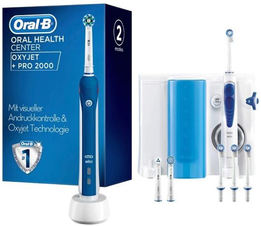 Oral-B Oral Care Center PRO 2000 електрическа четка+ Oxyjet Oral ирига