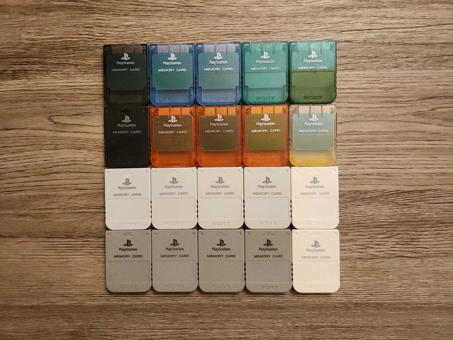 Lot carduri de memorie pentru PlayStation 1 (PS1)