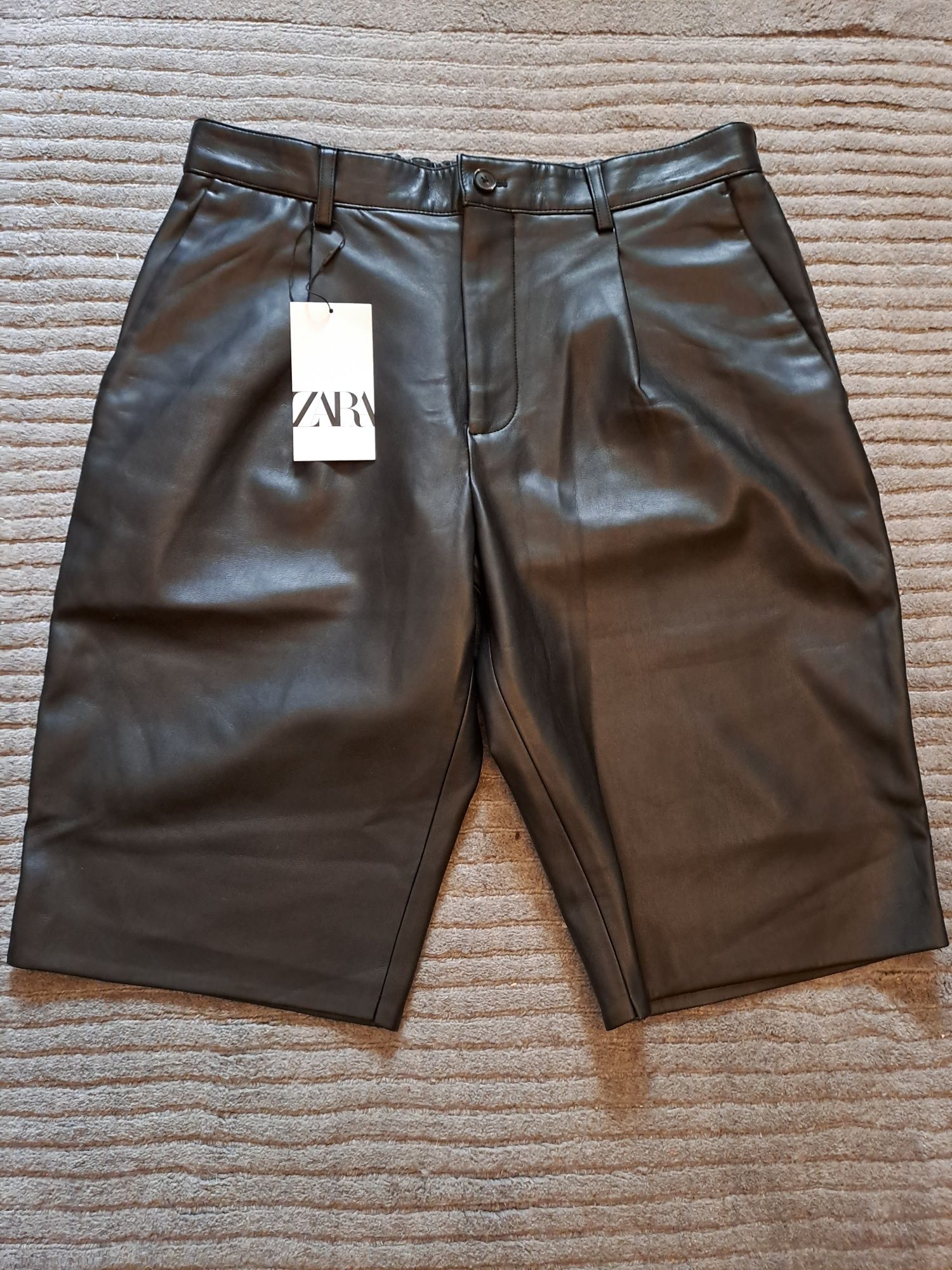 Bermude Zara efect cu talie jogger s ipense, 42, model Dsquared